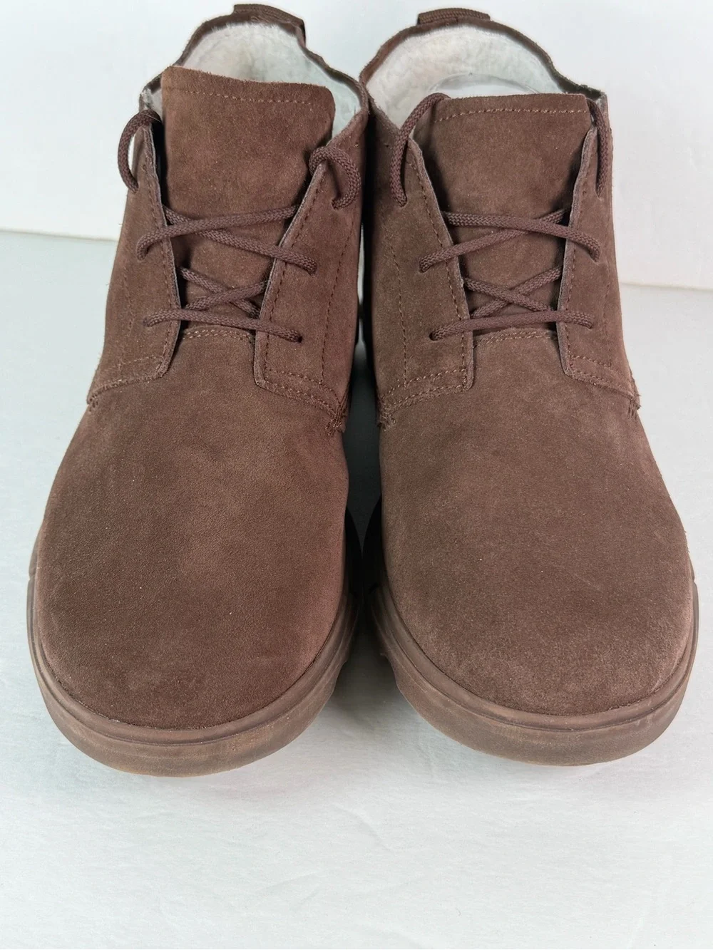 SOREL Men’s Size 10.5 Brown Waterproof Suede Chukka Boots Faux Fur Lined